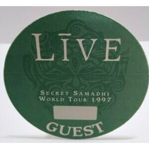 Live Backstage Pass Original 1997 Concert Tour Secret Samadhi Rock Green Demon